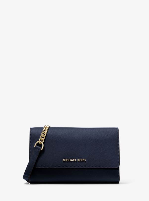 Damske Crossbody Kabelka Michael Kors Saffiano Leather 3-in-1 Crossbody Námornícka Modrá - Kabelky Michael Kors Slevy | WBXMZ-5427
